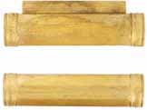 Ramrod forward pipe, for 3/8" rod, John Armstrong, Maryland style, wax cast brass